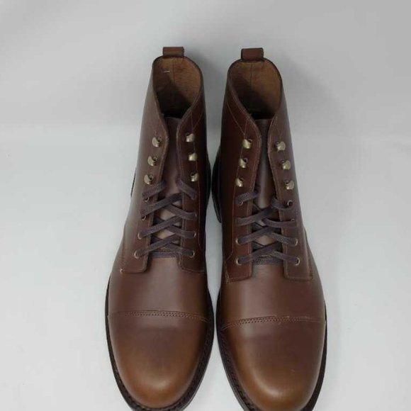 New men's 12 J Crew Kenton leather cap toe boots - Picture 6 of 15